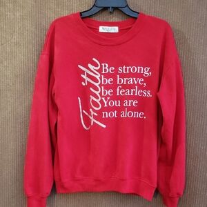 Wound Up Red Inspirational Women's Sweater